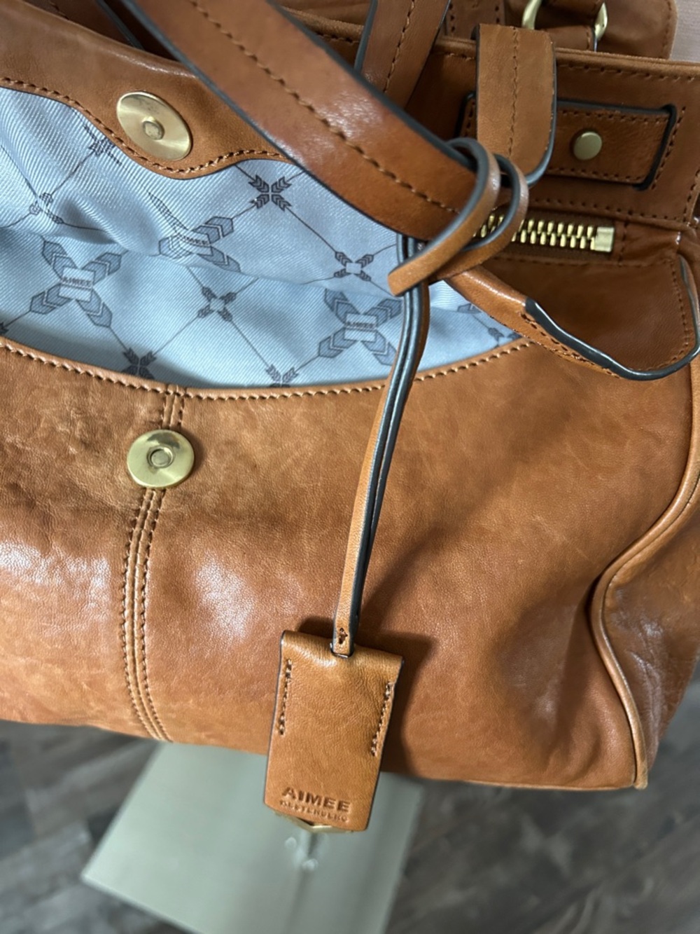 Aimee Kestenberg Buttery Soft Leather Satchel ✨ - Picture 7 of 14